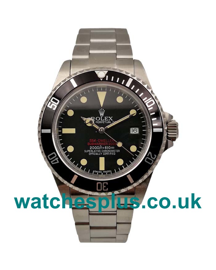 UK Perfect 1:1 Replica Rolex Sea-Dweller 1665 With Black Dials Steel Cases Online