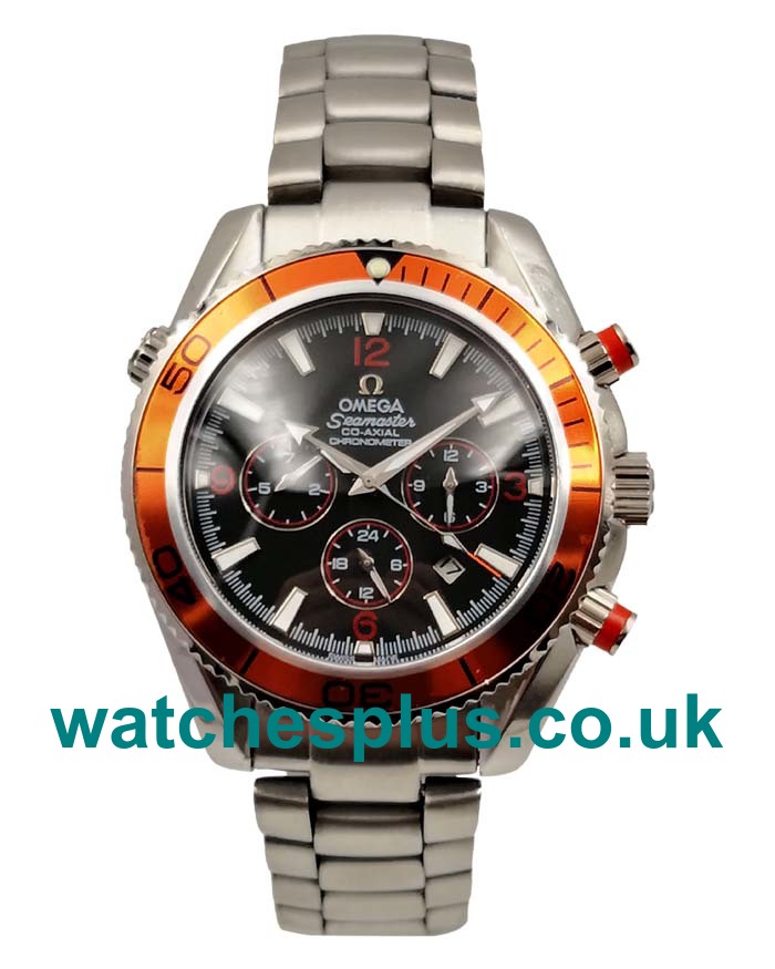 Top Quality Omega Seamaster Planet Ocean 2218.50.00 Replica Watches With Black Dials For Men