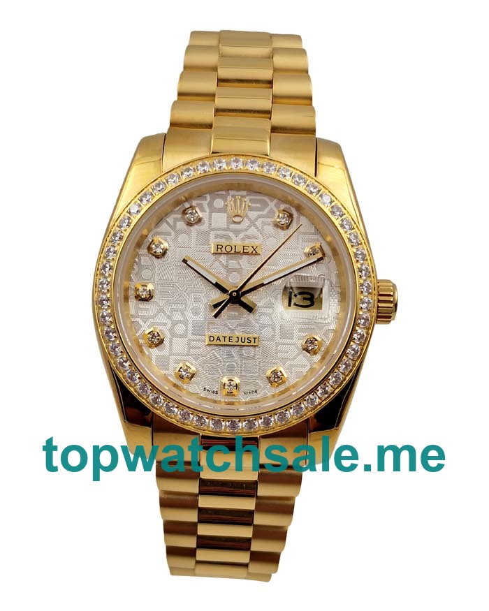 Top Quality Rolex Lady-Datejust 179138 Fake Watches With Golden Dials For Women