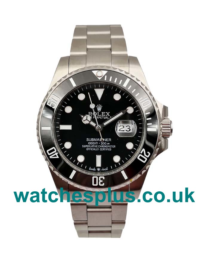 UK Swiss Luxury Rolex Submariner 116610 LN Replica Watches With Black Dials And Steel Cases For Sale