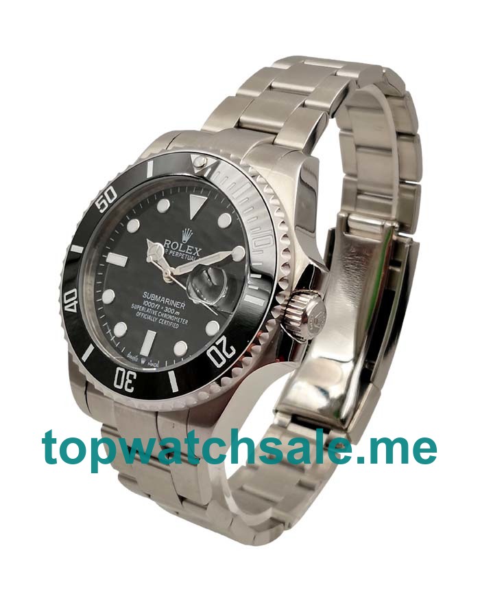 UK Swiss Luxury Rolex Submariner 116610 LN Replica Watches With Black Dials And Steel Cases For Sale