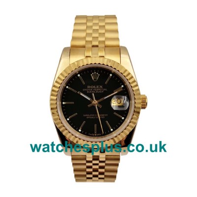 UK Perfect Replica Rolex Datejust 116238 Watches With Black Dials For Sale