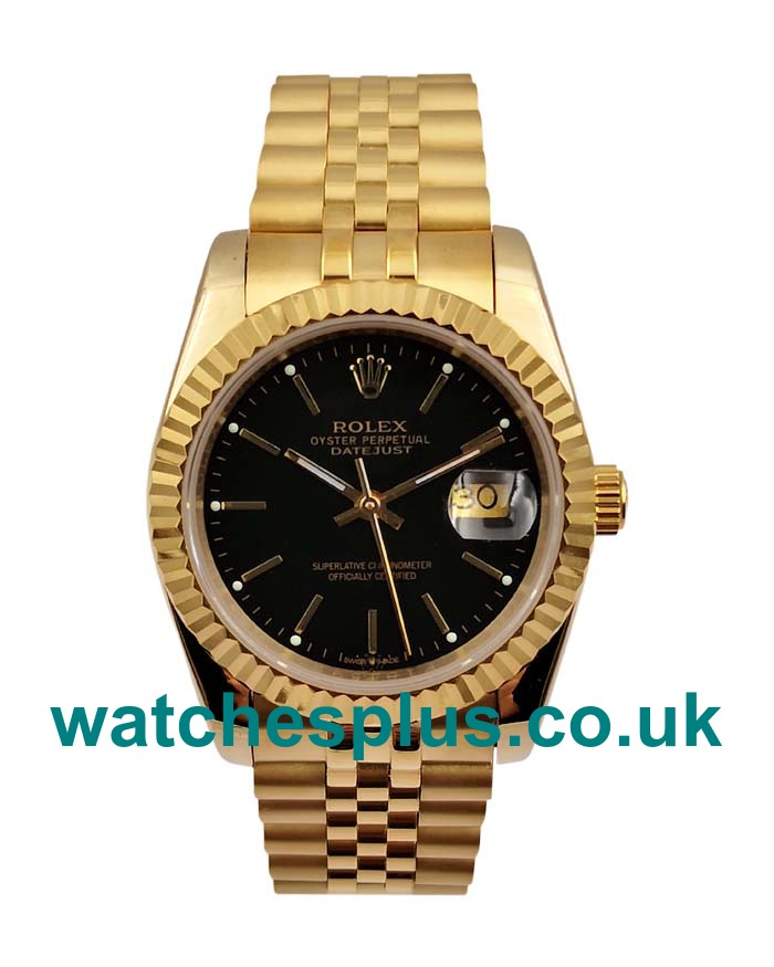 UK Perfect Replica Rolex Datejust 116238 Watches With Black Dials For Sale