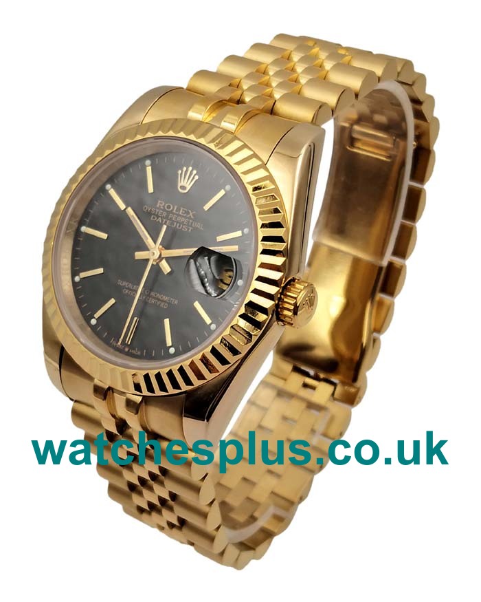 UK Perfect Replica Rolex Datejust 116238 Watches With Black Dials For Sale