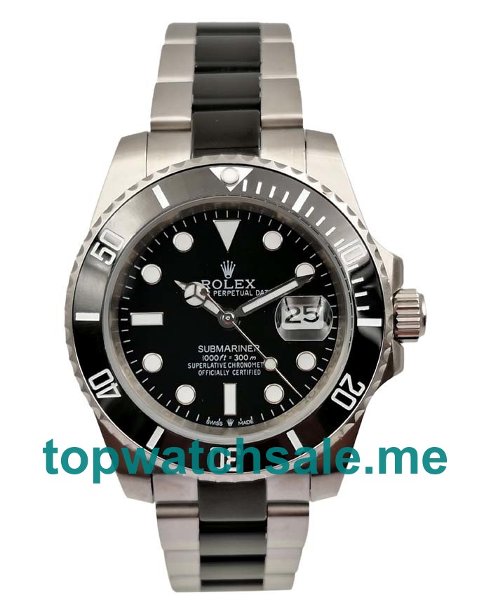 UK Best Quality Replica Rolex Submariner 116610 LN With Black Dials And Steel Cases For Sale