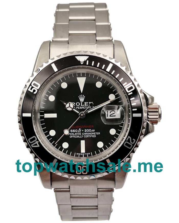 UK Swiss Made Rolex Submariner 1680 Replica Watches With Black Dials For Men