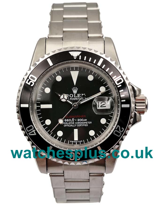 UK Swiss Made Rolex Submariner 1680 Replica Watches With Black Dials For Men