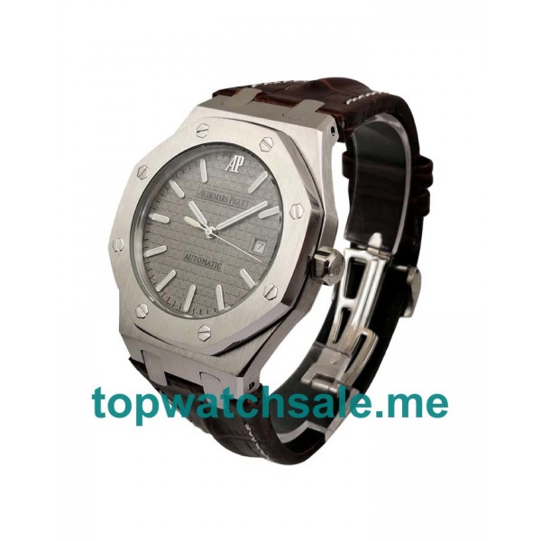 UK Perfect Replica Audemars Piguet Royal Oak 15300ST Watches With Gray Dials For Men