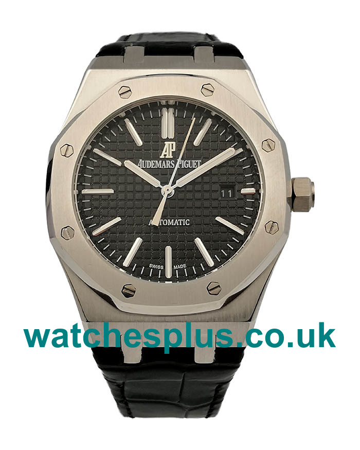 UK Swiss Replica Audemars Piguet Royal Oak 15400ST With Black Dials Steel Cases