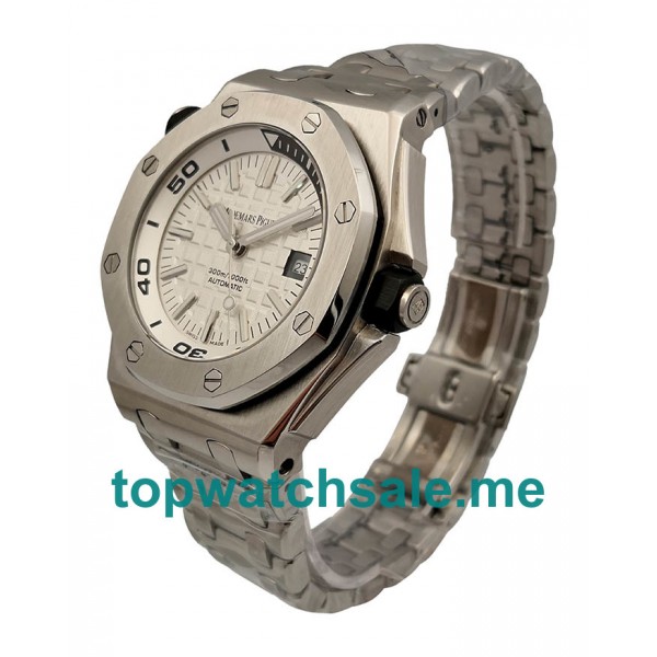 UK Swiss Replica Audemars Piguet Royal Oak Offshore 15710ST.OO.A002CA.02 Watches With White Dials For Men