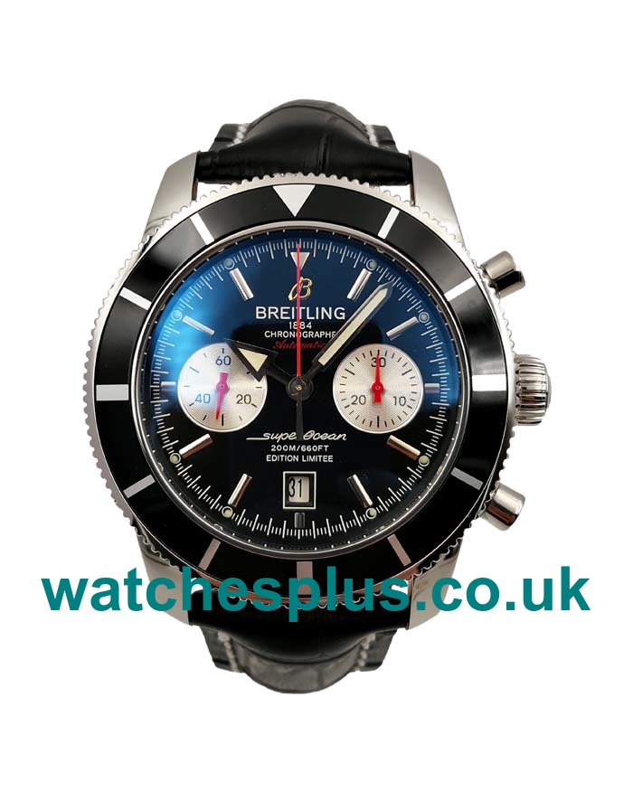 UK High Quality Breitling Superocean Heritage A23320 Replica Watches With Black Dials For Men