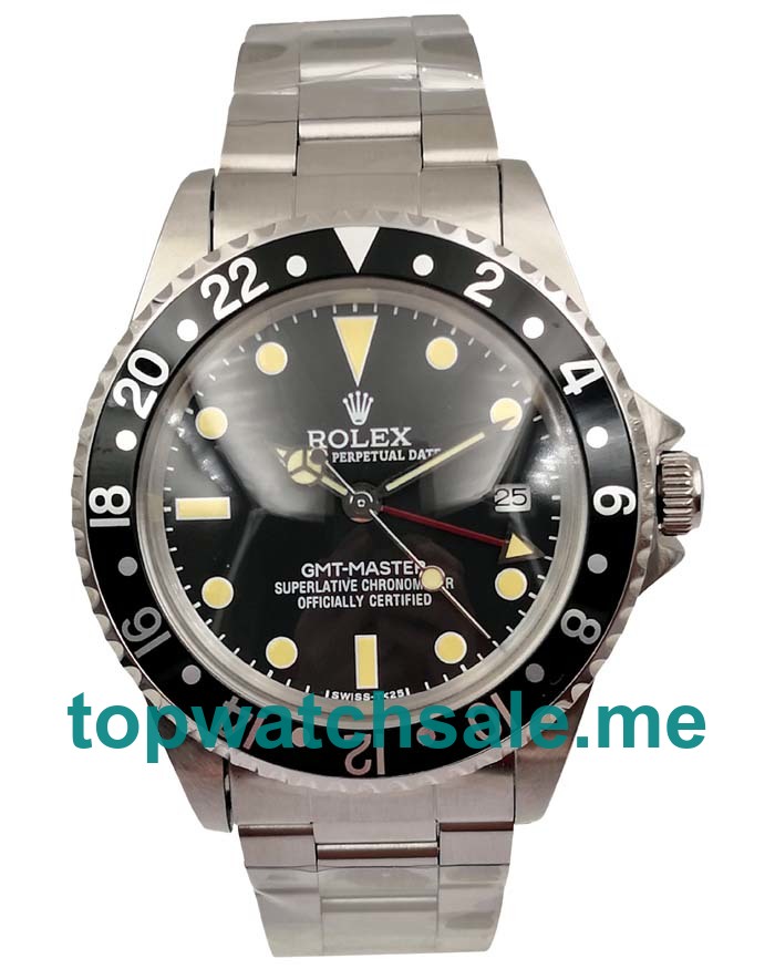 UK Swiss Made Rolex GMT-Master 16700 Replica Watches With Black Dials Online