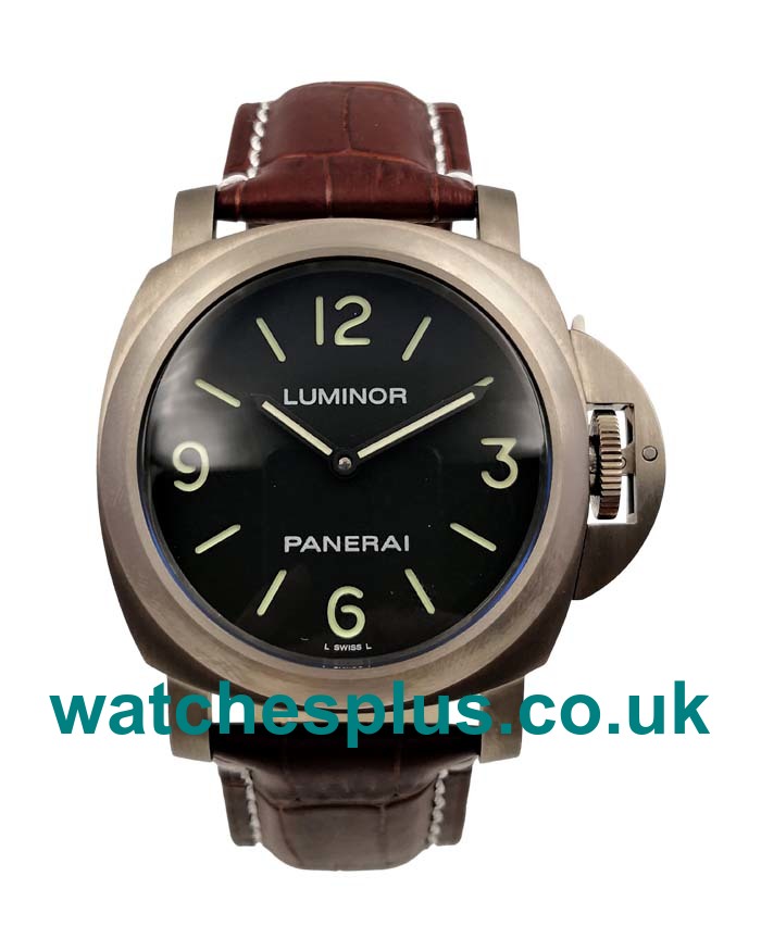 UK Perfect Replica Panerai Luminor PAM00112 With Black Dials Steel Cases For Sale