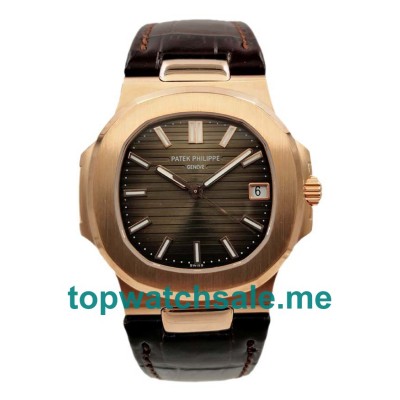UK Perfect Replica Patek Philippe Nautilus 5711R Watches With Brown Dials For Men