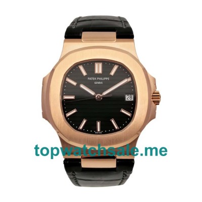 UK Perfect Replica Patek Philippe Nautilus 5711R Watches With Black Dials For Men