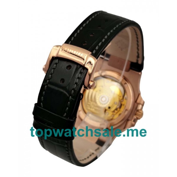 UK Perfect Replica Patek Philippe Nautilus 5711R Watches With Black Dials For Men