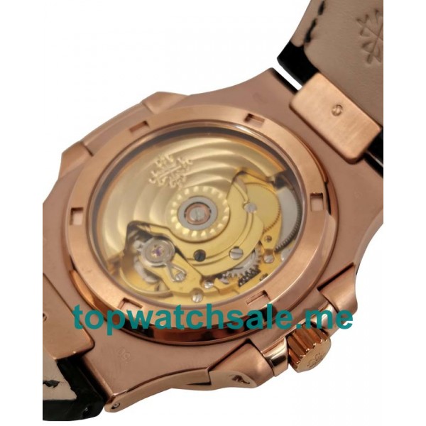 UK Perfect Replica Patek Philippe Nautilus 5711R Watches With Black Dials For Men