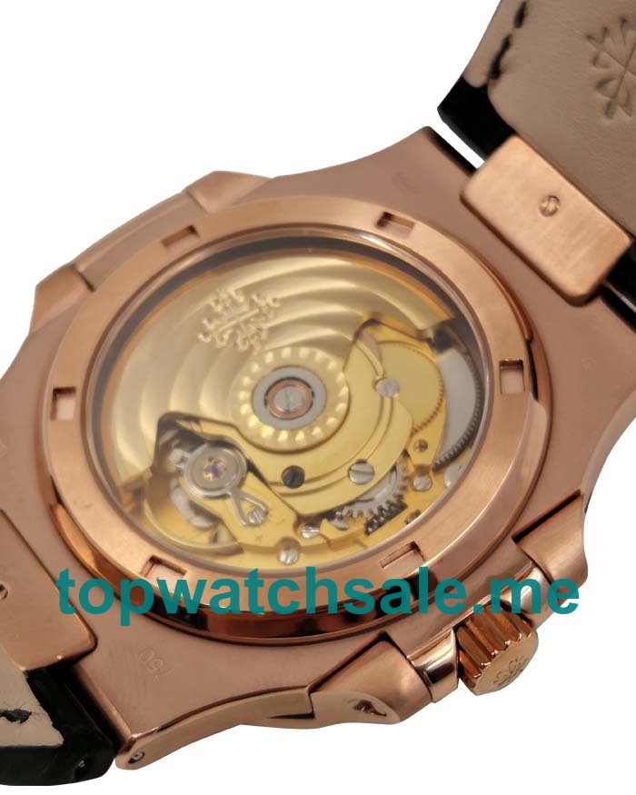 UK Perfect Replica Patek Philippe Nautilus 5711R Watches With Black Dials For Men