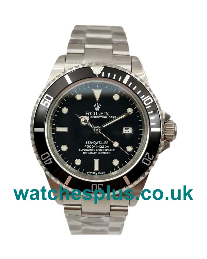 UK Best Quality Rolex Sea-Dweller 116600 Replica Watches With Black Dials Online