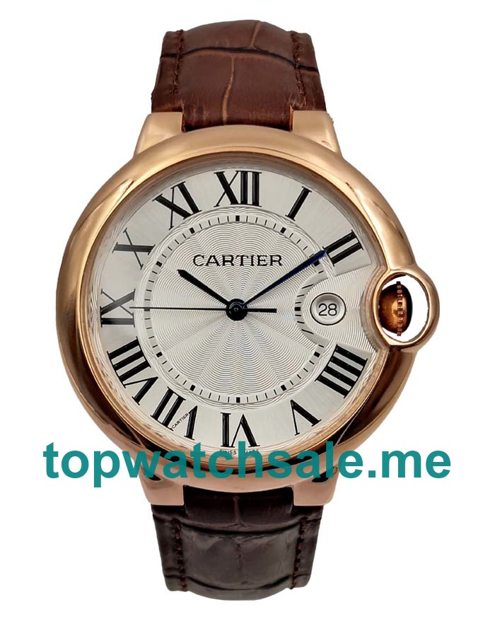 UK Perfect Cartier Ballon Bleu W6900651 Replica Watches With Silver Dials For Sale