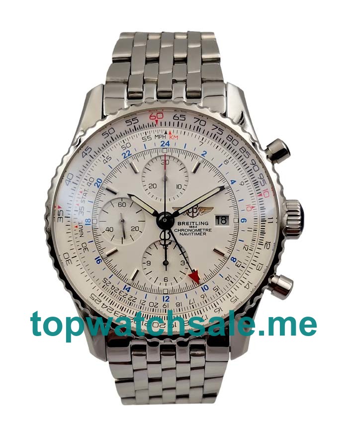 UK Best Quality Breitling Navitimer A24322 Replica Watches With White Dials For Sale