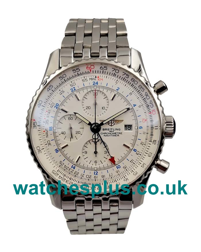 UK Best Quality Breitling Navitimer A24322 Replica Watches With White Dials For Sale