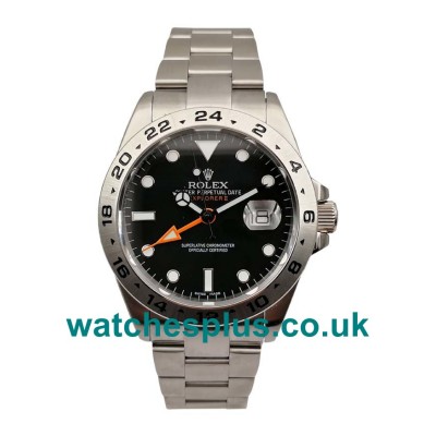 UK Cheap Rolex Explorer II 216570 Replica Watches With Black Dials For Men