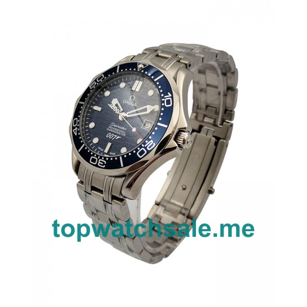 UK AAA Quality Fake Omega Seamaster Diver 300 M 2537.80.00 With Blue Dials For Men