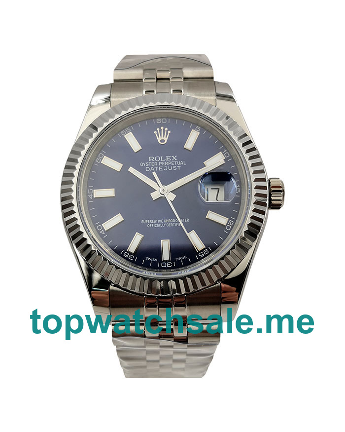 UK High End Rolex Datejust 116334 Replica Watches With Blue Dials For Men