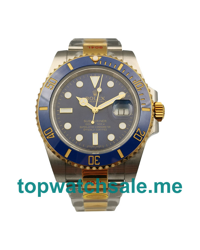 UK Best Luxury Replica Rolex Submariner 116613 LB JF With Blue Dials And Steel Cases For Sale
