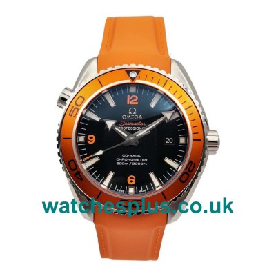 UK Cheap Fake Omega Seamaster Planet Ocean 232.32.42.21.01.001 With Black Dials Steel Cases For Men