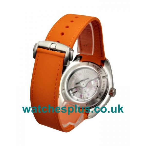 UK Cheap Fake Omega Seamaster Planet Ocean 232.32.42.21.01.001 With Black Dials Steel Cases For Men