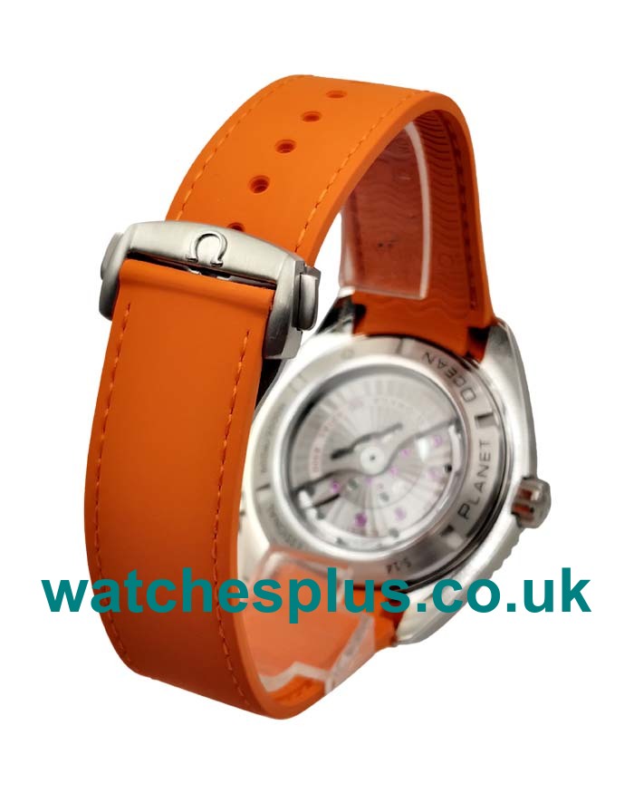 UK Cheap Fake Omega Seamaster Planet Ocean 232.32.42.21.01.001 With Black Dials Steel Cases For Men