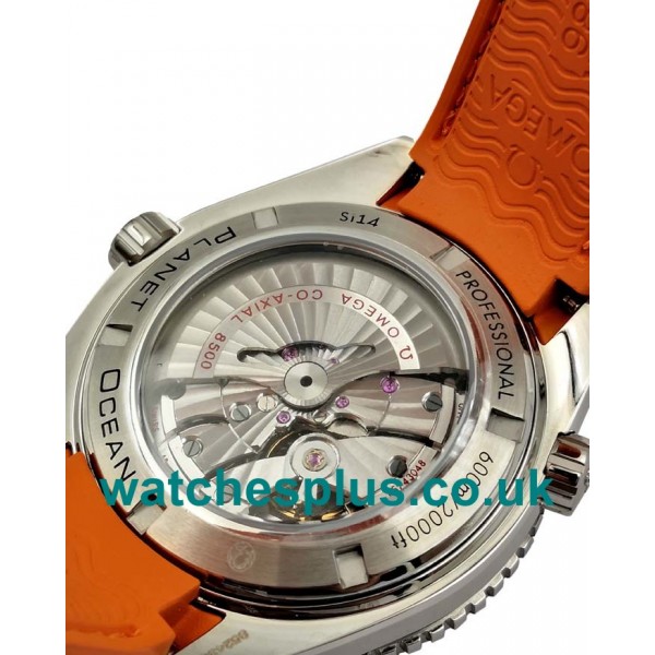 UK Cheap Fake Omega Seamaster Planet Ocean 232.32.42.21.01.001 With Black Dials Steel Cases For Men