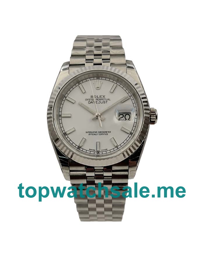 UK Swiss Made Replica Rolex Datejust 116234 With Silver Dials And Steel Cases For Sale