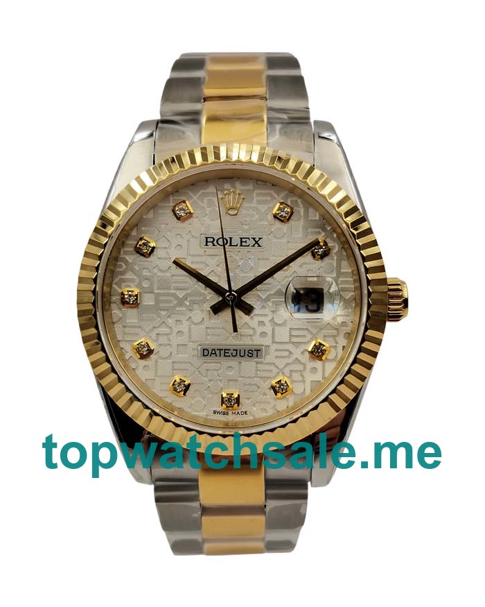 UK High Quality Fake Rolex Datejust 116233 With Silver Dials And Steel & Gold Cases For Sale