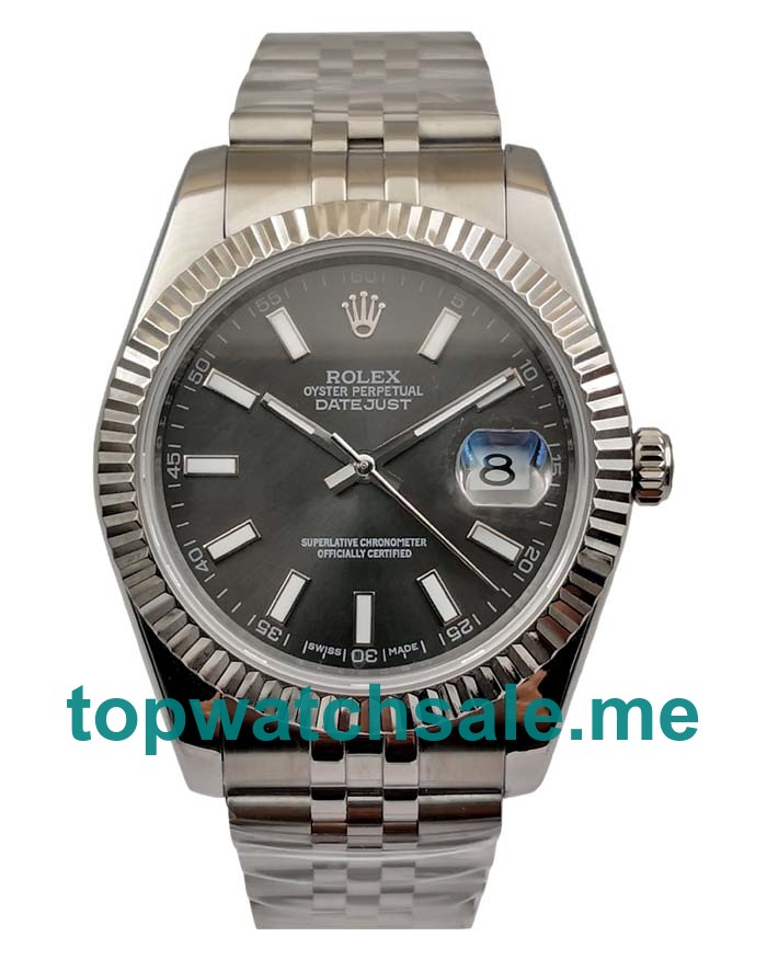 UK Best 1:1 Replica Rolex Datejust 126334 With Anthracite Dials And Steel Cases For Sale
