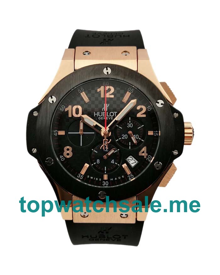 UK Best 1:1 Replica Hublot Big Bang 301.PB.131.RX In 44 MM With Black Dials And Red Gold Cases For Men