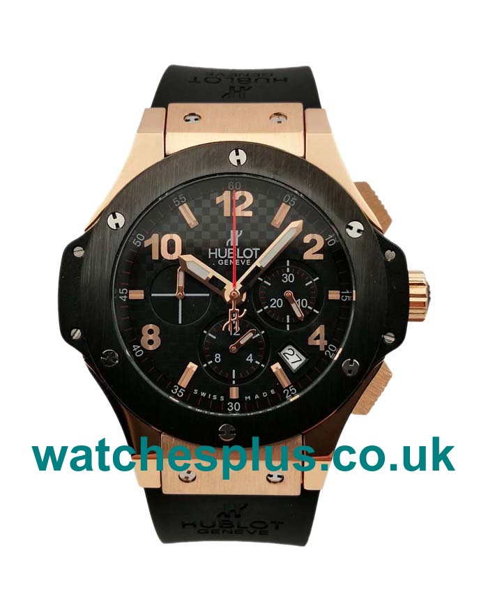 UK Best 1:1 Replica Hublot Big Bang 301.PB.131.RX In 44 MM With Black Dials And Red Gold Cases For Men