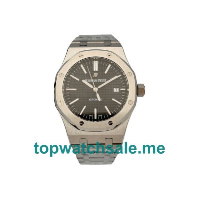 UK Perfect Replica Audemars Piguet Royal Oak 15400ST.OO.1220ST.01 Watches With Black Dials For Men