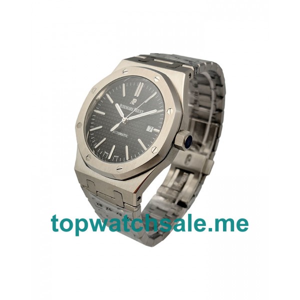 UK Perfect Replica Audemars Piguet Royal Oak 15400ST.OO.1220ST.01 Watches With Black Dials For Men