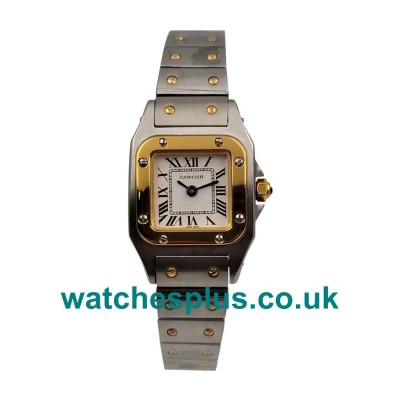 UK High Quality 24 MM Fake Cartier Santos De Cartier W20012C4 With Silver Dials For Women