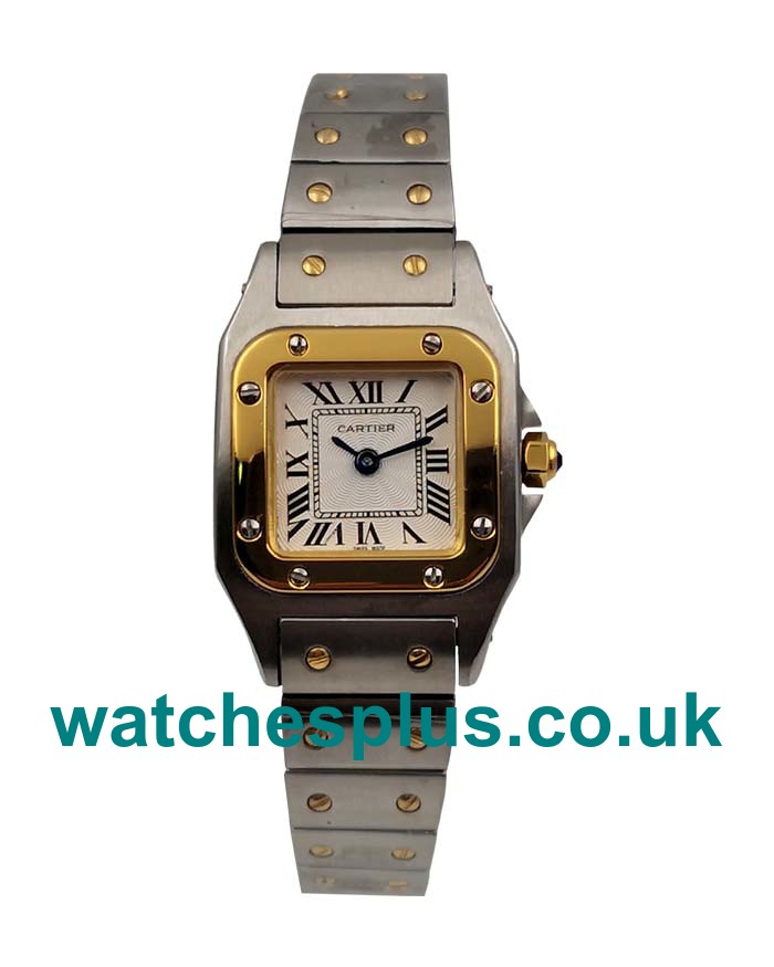 UK High Quality 24 MM Fake Cartier Santos De Cartier W20012C4 With Silver Dials For Women