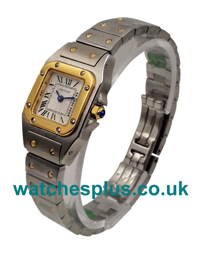 UK High Quality 24 MM Fake Cartier Santos De Cartier W20012C4 With Silver Dials For Women