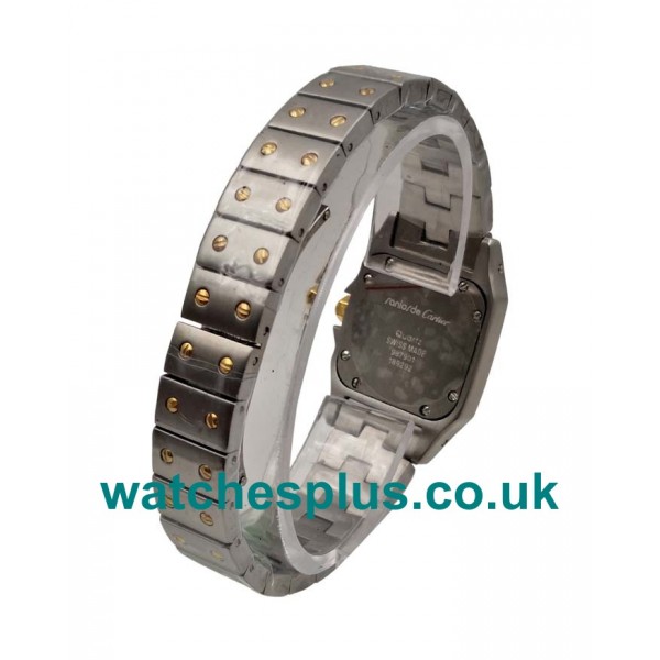 UK High Quality 24 MM Fake Cartier Santos De Cartier W20012C4 With Silver Dials For Women