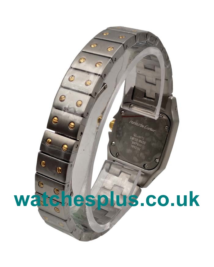 UK High Quality 24 MM Fake Cartier Santos De Cartier W20012C4 With Silver Dials For Women