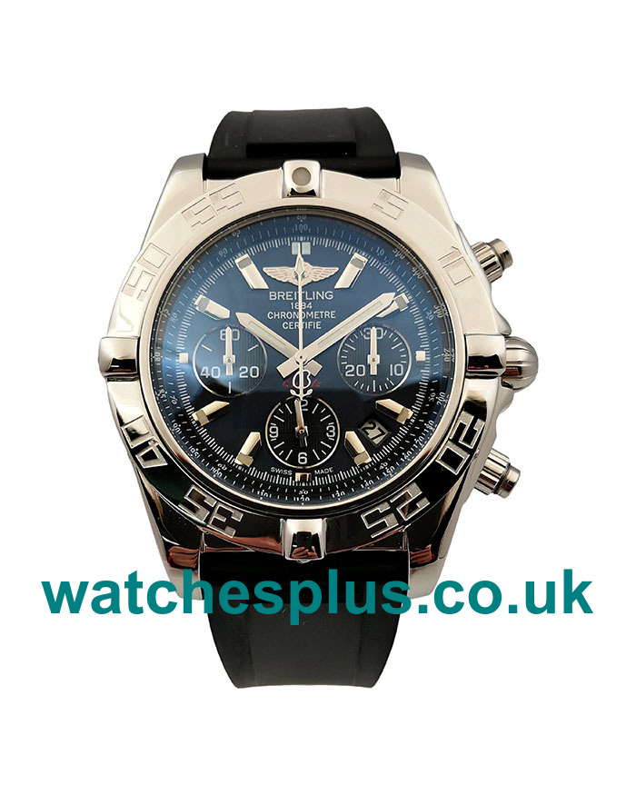 UK Best Quality Replica Breitling Chronomat AB0110 With Blue Dials For Sale