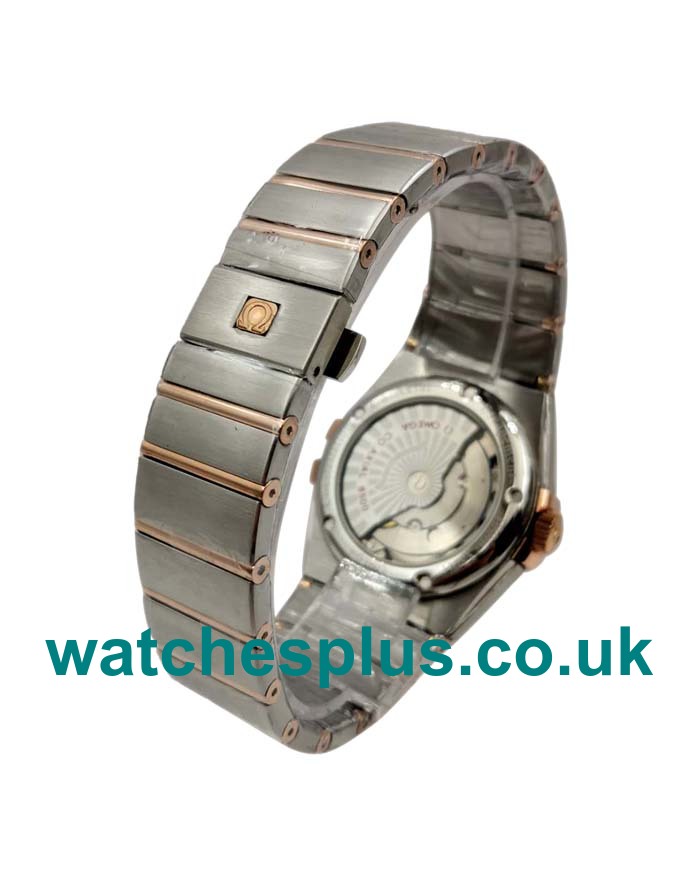 UK Perfect Replica Omega Constellation 123.20.35.20.63.001 With Brown Dials Steel & Rose Gold Cases Online