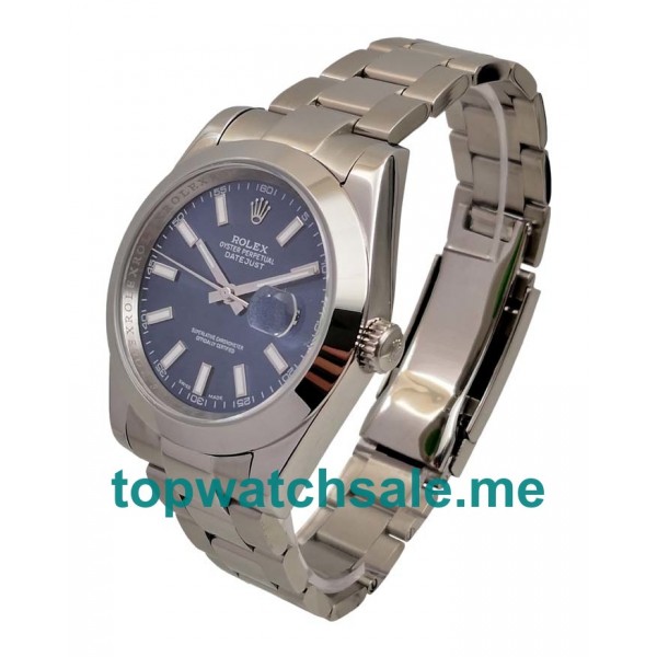 UK High Quality Rolex Datejust 126300 Replica Watches With Blue Dials For Sale