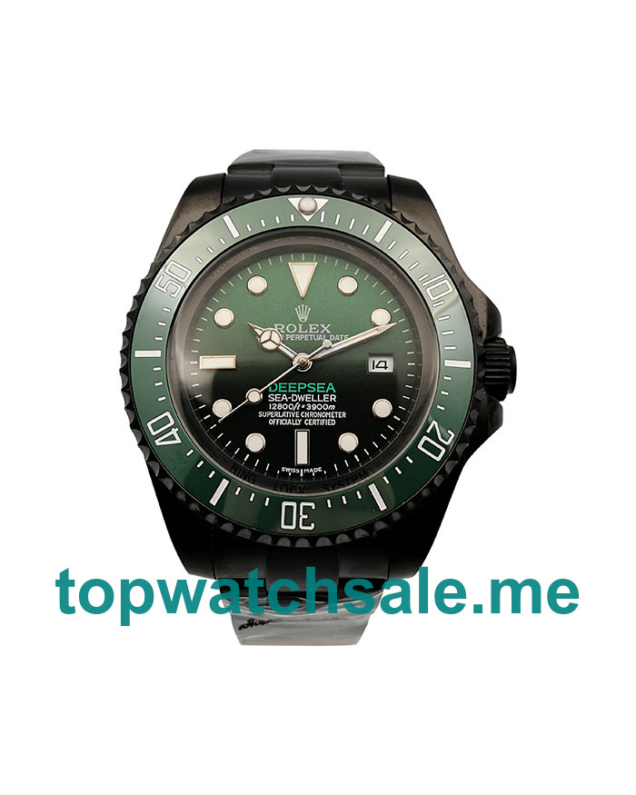 UK Best 1:1 Rolex Sea-Dweller Deepsea 126660 Replica Watches With Green & Black Dials For Sale